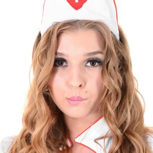 Solo model Alina N works herself loose from her nasty nurse unfiorm